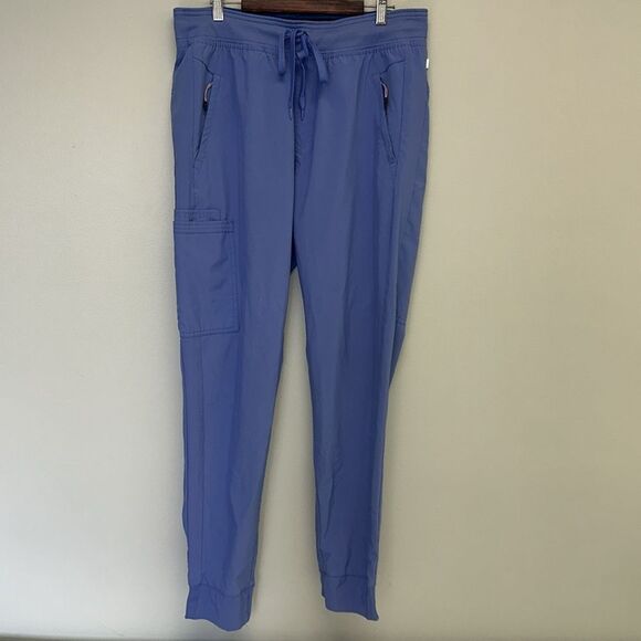 Infinity L Men’s Ceil Blue 5 Pocket Jogger Scrub Pants - Picture 6 of 16